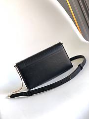 Bvlgari Logo Infinitum Chain Wallet Black 19x10.5x4.5cm - 4