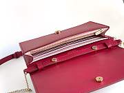 Bvlgari Logo Infinitum Chain Wallet Red 19x10.5x4.5cm - 5