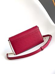Bvlgari Logo Infinitum Chain Wallet Red 19x10.5x4.5cm - 4