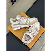 Louis Vuitton LV Trainer White Pink Sneaker - 4