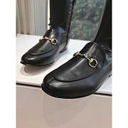 Gucci Horsebit Knee Black High Boots - 5