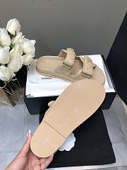 Chanel Beige Sandals Slides  - 5