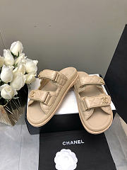 Chanel Beige Sandals Slides  - 3