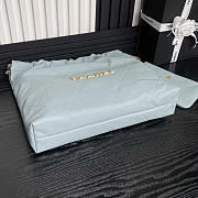 Chanel 22 Handbag Blue Calfskin Gold 39x42x8cm - 5