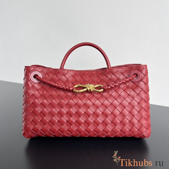 Bottega Veneta Small East/West Andiamo Red 29x18x10cm - 1