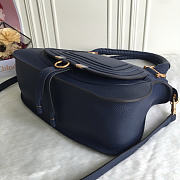 Chloe Marcie Double Carry Bag Navy Blue 36x12x28cm - 5