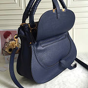 Chloe Marcie Double Carry Bag Navy Blue 36x12x28cm - 4