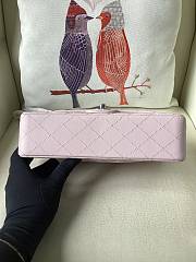 Chanel Flap Bag Light Pink Silver Lambskin 25cm - 4