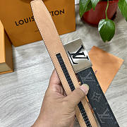 Louis Vuitton LV Monogram Belt Black 35mm  - 3
