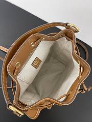 Miu Miu Leather Backpack Cognac 22x18x11.5cm - 6