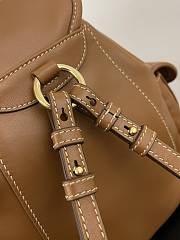 Miu Miu Leather Backpack Cognac 22x18x11.5cm - 5