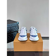 Louis Vuitton LV Run Away Sneakers White and Blue - 3