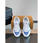 Louis Vuitton LV Run Away Sneakers White and Blue - 4
