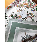 Dior Toile De Jouy Mexico 90 Green Square Scarf 90x90cm - 2