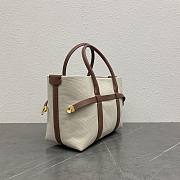 Loro Piana Small Ghiera Shopper Cotton Linen 28x19x12cm - 5