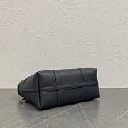 Loro Piana Ghiera Shopper Small Calfskin Black 28x19x12cm - 4
