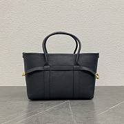 Loro Piana Ghiera Shopper Small Calfskin Black 28x19x12cm - 2