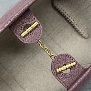 Loro Piana Ghiera Shopper Small Calfskin Wine 28x19x12cm - 6