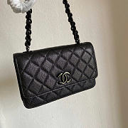 Chanel Wallet Chain Woc Black Caviar 19cm - 4