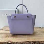 Celine Micro Belt Bag Purple Calfskin 24cm - 4
