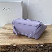 Celine Micro Belt Bag Purple Calfskin 24cm - 3