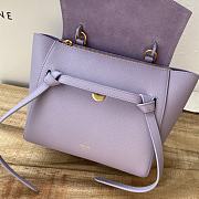 Celine Micro Belt Bag Purple Calfskin 24cm - 2