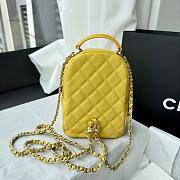Chanel 24C Backpack Yellow Caviar 18x13x9cm - 3