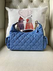 Chanel 25C Hobo Bag Denim Blue 27x35x18cm - 4