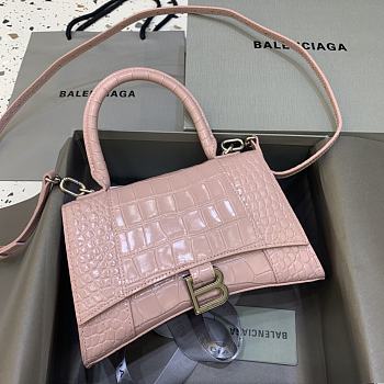 Balenciaga Small Hourglass Bag Light Pink 23x10x14cm
