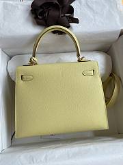 Hermes Kelly 25 Bag Yellow Epsom Gold 25cm - 5