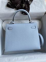 Hermes Kelly 25 Bag Light Blue Epsom Silver 25cm - 2