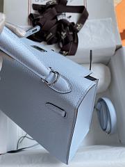 Hermes Kelly 25 Bag Light Blue Epsom Silver 25cm - 4