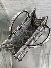 Dior Medium Book Tote Embroidery Multicolor 36x18x28cm - 3