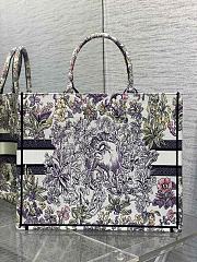 Dior Large Book Tote Embroidery Multicolor 42x18x35cm - 5