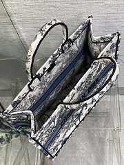 Dior Large Book Tote Around The World Blue 42x18x35cm - 5