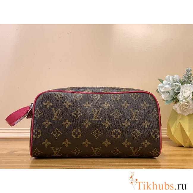 Louis Vuitton LV Dopp Kit Toilet Pouch Pink 28x15x16cm - 1