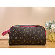 Louis Vuitton LV Dopp Kit Toilet Pouch Pink 28x15x16cm - 1