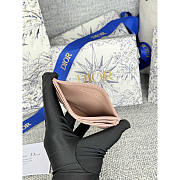 Dior Caro Freesia Card Holder Pink 10.5x7.5cm - 4