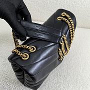 YSL Loulou Small Chain Black Gold Bag 23 x 17 x 9 cm - 4