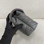 YSL Loulou Small Chain Grey Gold Bag 23 x 17 x 9 cm - 5