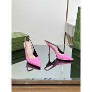 Gucci Signoria Slingback Pump Pink Patent Heel 10.5cm - 4