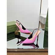 Gucci Signoria Slingback Pump Pink Patent Heel 10.5cm - 2