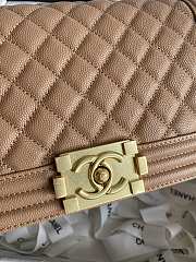 Chanel Leboy Bag Brown Caviar Gold 25cm - 3