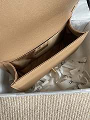 Chanel Leboy Bag Brown Caviar Gold 25cm - 5