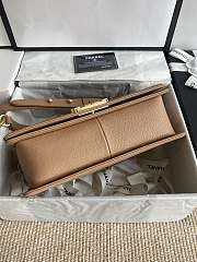 Chanel Leboy Bag Brown Caviar Gold 25cm - 4