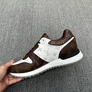 Louis Vuitton LV Run Away Brown White Sneaker - 4