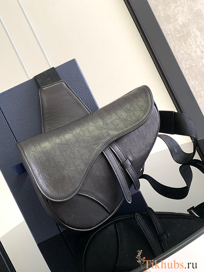 Dior Saddle Bag Black 20x28.6x5cm - 1