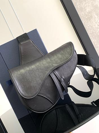 Dior Saddle Bag Black 20x28.6x5cm