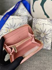 Dior Wallet Pink Lambskin 11x8.5x2.5cm - 5