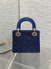 Dior Mini Bag Lady Blue 17cm - 6